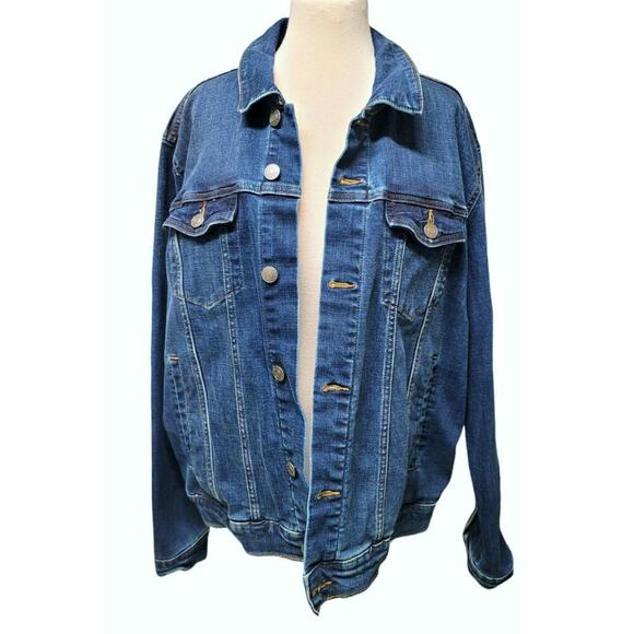 Men's Denim Trucker Jacket by Goodfellow & Co Size XL - Picture 1 of 7